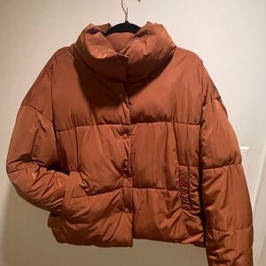 Free People Burnt Orange Puffer